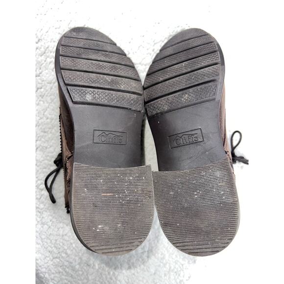 CLIFFS By White Mountain Elibeth Stacked Heel Lace-Up Ankle Bootie - size 9.5 - Picture 11 of 11